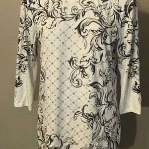 WHBM 3/4 sleeve top